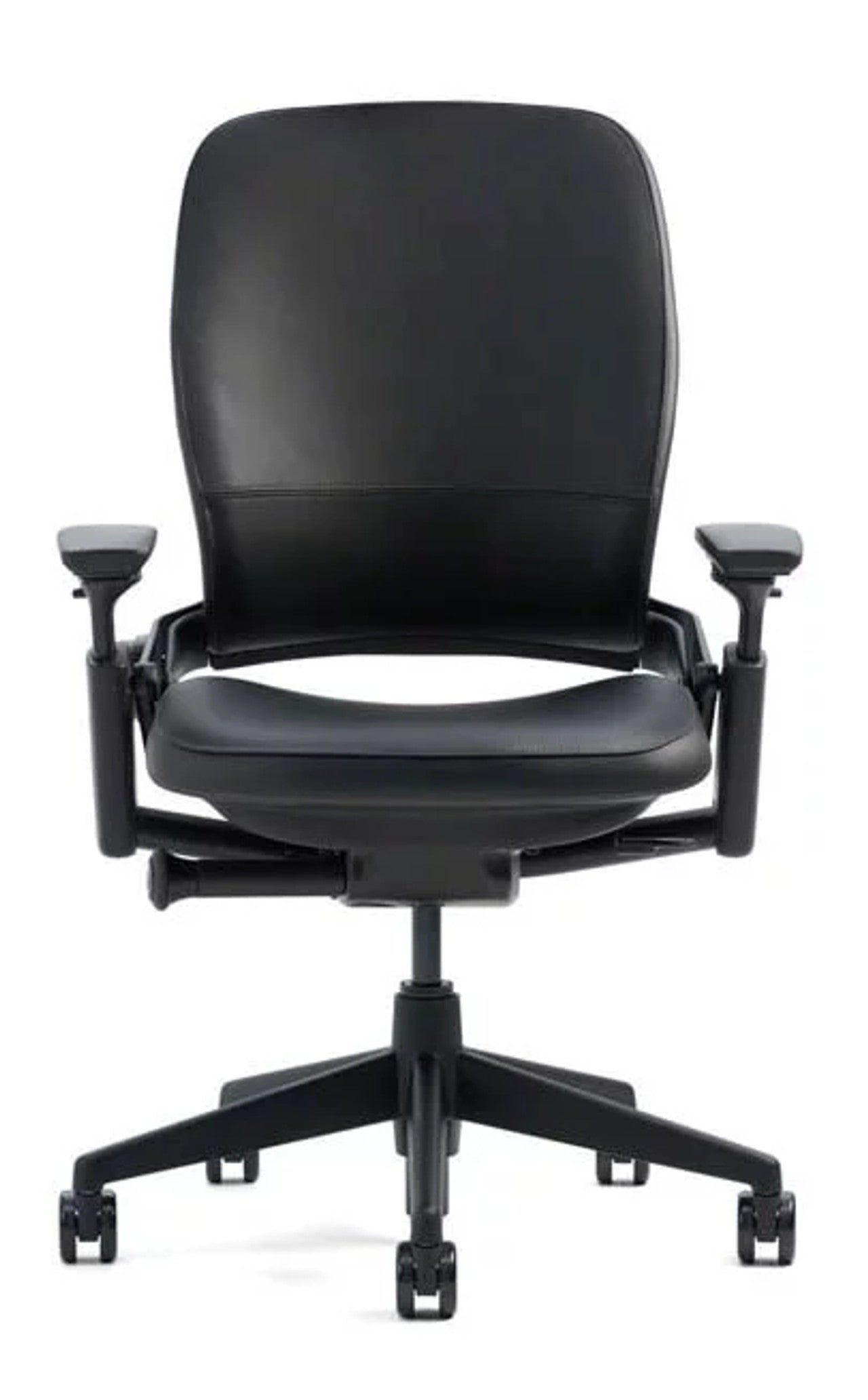 Steelcase Leap V2 – Black Leather Office Chair