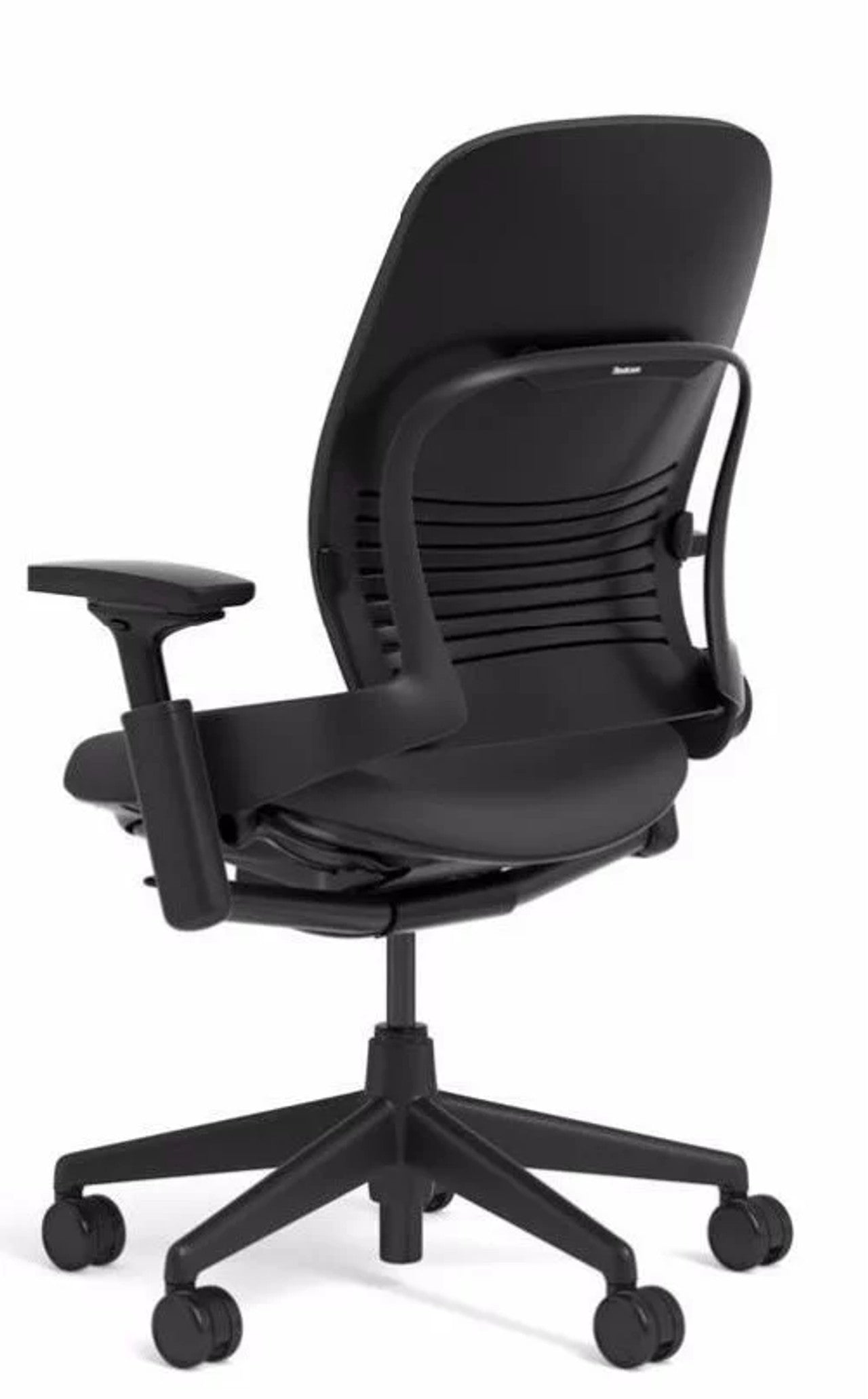 Steelcase Leap V2 – Black Leather Office Chair - HM Chairs