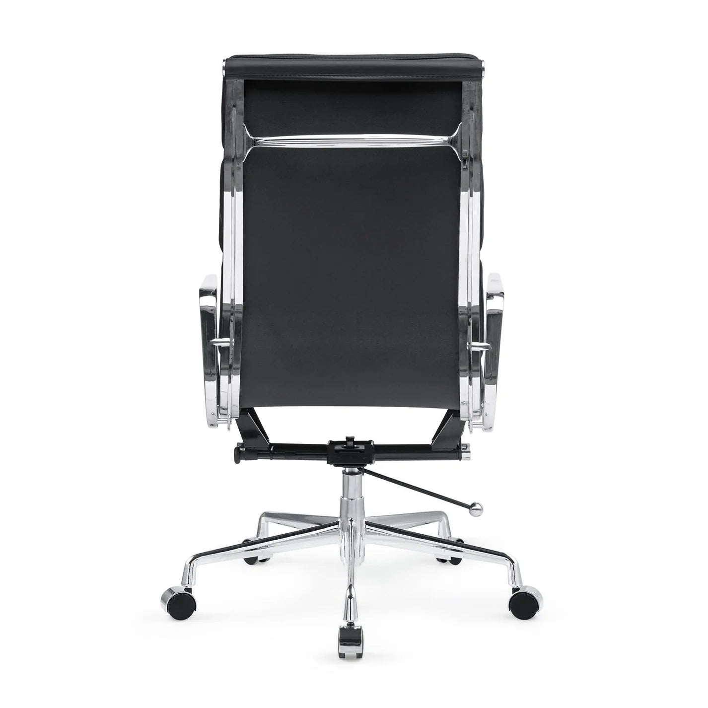 Vitra Eames Style EA219 Soft Pad High-Back Office Chair – Black Italian Leather – Brand New - HM Chairs