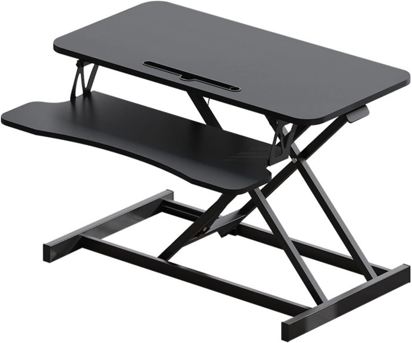 Height Adjustable Standing Desk Riser Table – Foldable, Ergonomic, Double Layer Workstation - HM Chairs