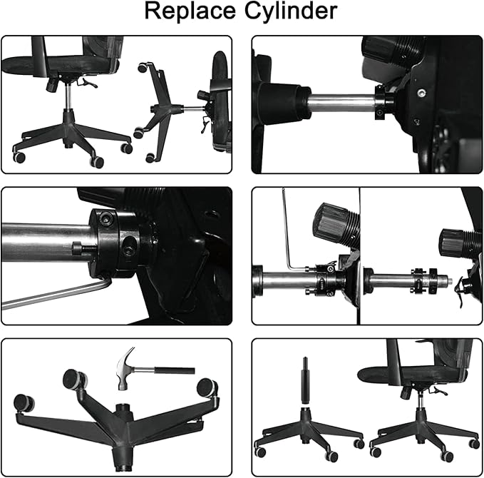 Chair Cylinder Removal Tool – Gas Lift Removal Kit for Office Chairs - Universal Size - HM Chairs