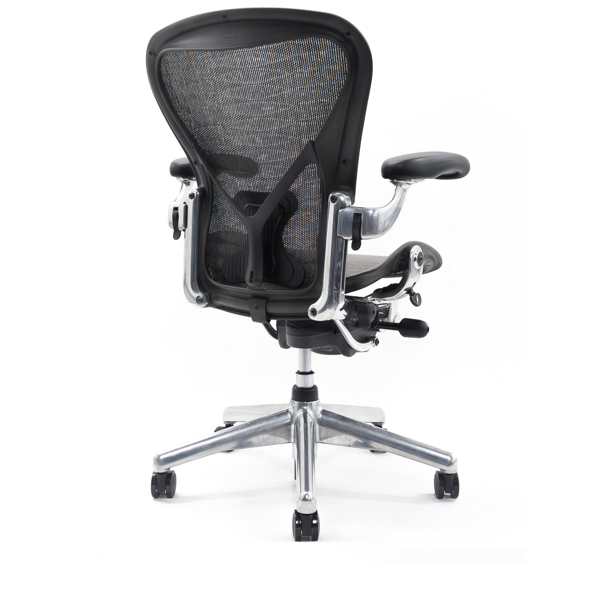 Herman Miller Aeron Posturefit Chrome Office Chair - Size B - FULLY LOADED - HM Chairs