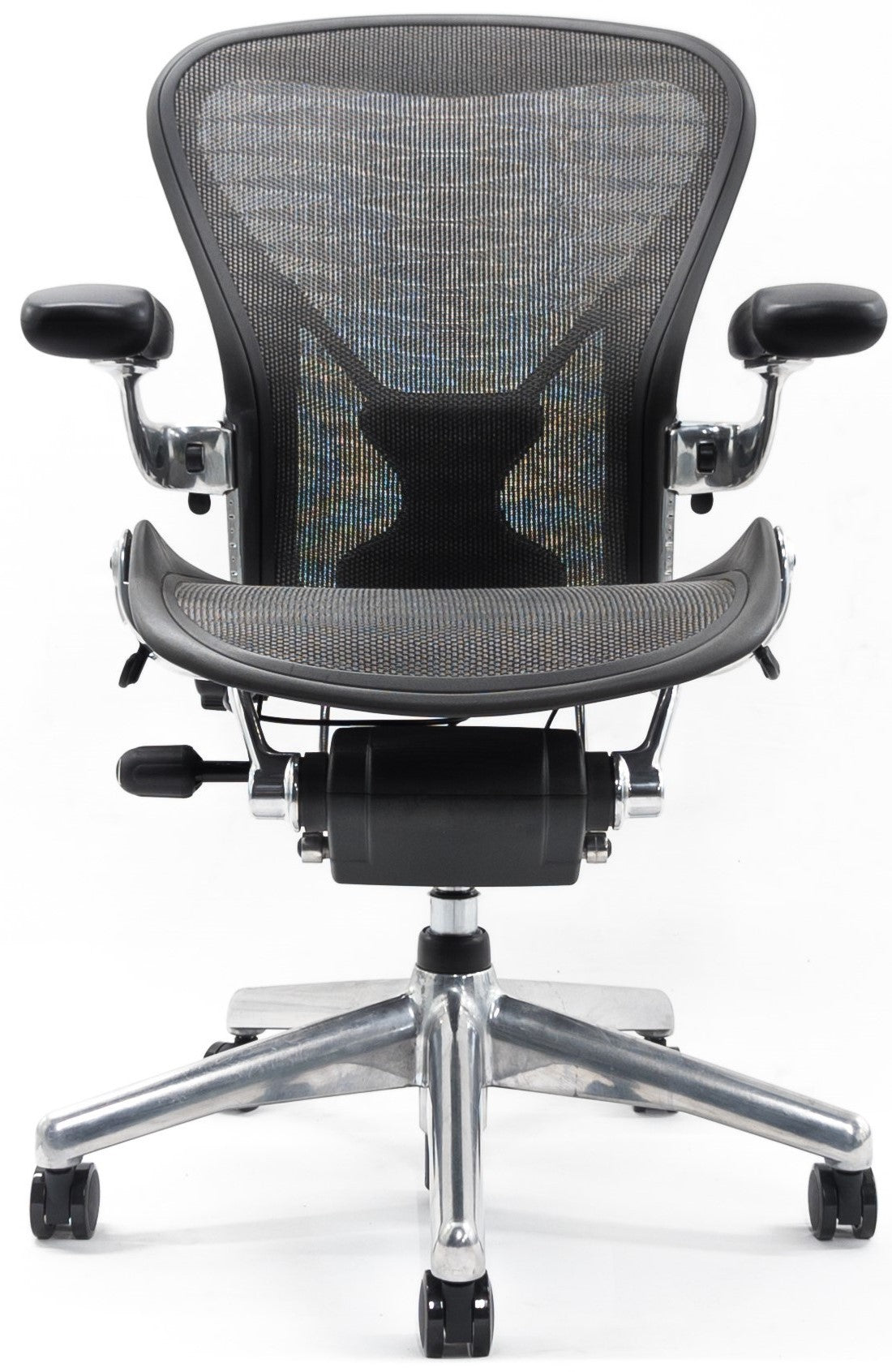 Herman Miller Aeron Posturefit Chrome Office Chair - Size B - FULLY LOADED - HM Chairs