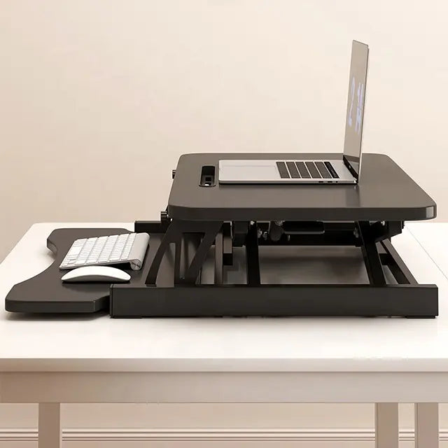 Height Adjustable Standing Desk Riser Table – Foldable, Ergonomic, Double Layer Workstation - HM Chairs