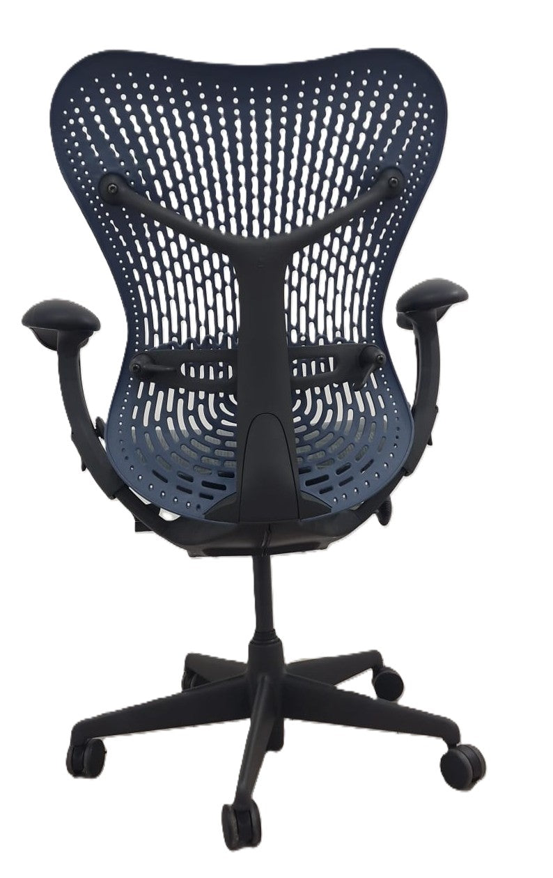 Herman Miller Mirra Fully Loaded Office Chair with Lumbar Support Blue/Grey - HM Chairs