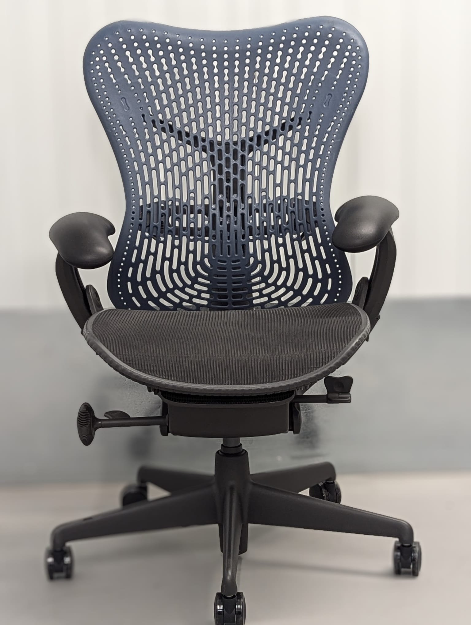 Herman Miller Mirra Fully Loaded Office Chair with Lumbar Support Blue/Graphite - HM Chairs