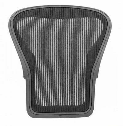 Herman Miller Aeron Classic size C back rest with graphite mesh, front view
