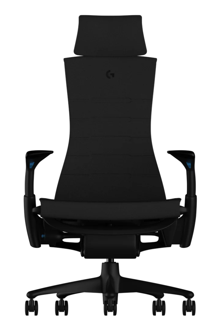 Atlas Headrest for Herman Miller Embody Gaming Chair - Black Cyan - HM Chairs