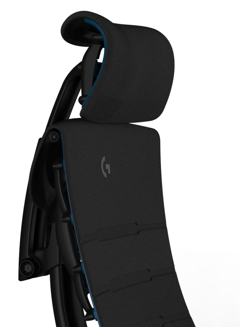 Atlas Headrest for Herman Miller Embody Gaming Chair - Black Cyan - HM Chairs