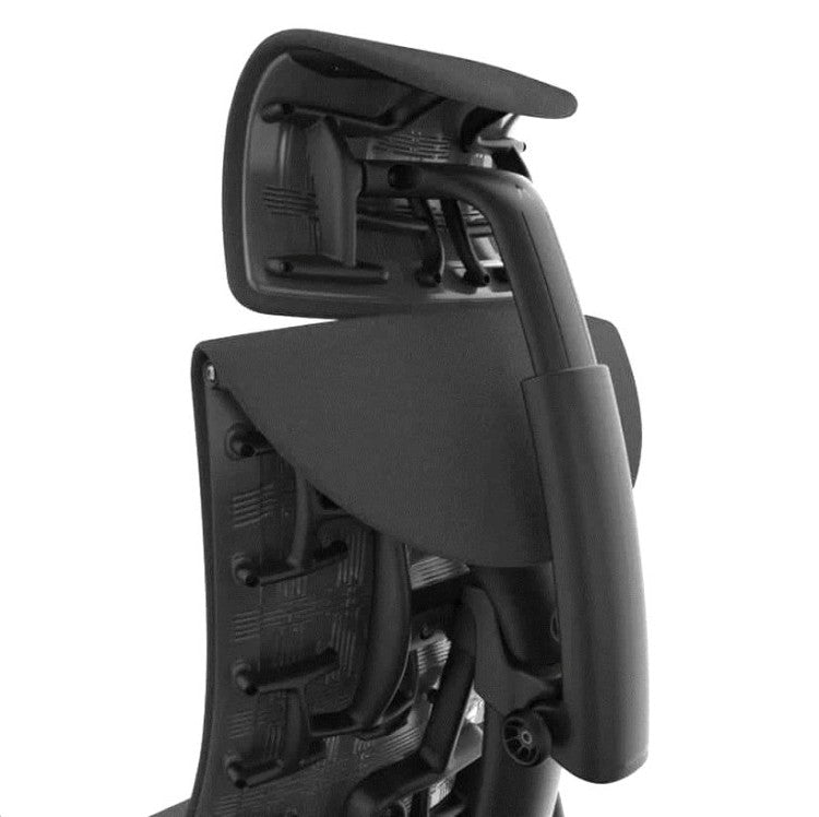 Atlas Headrest for Herman Miller Embody Chair - Black Rhythm Graphite Frame - HM Chairs