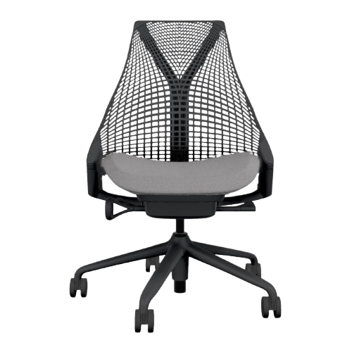 Herman Miller Sayl Black/Grey Office Task Chair Refurbished (No Arms) - HM Chairs