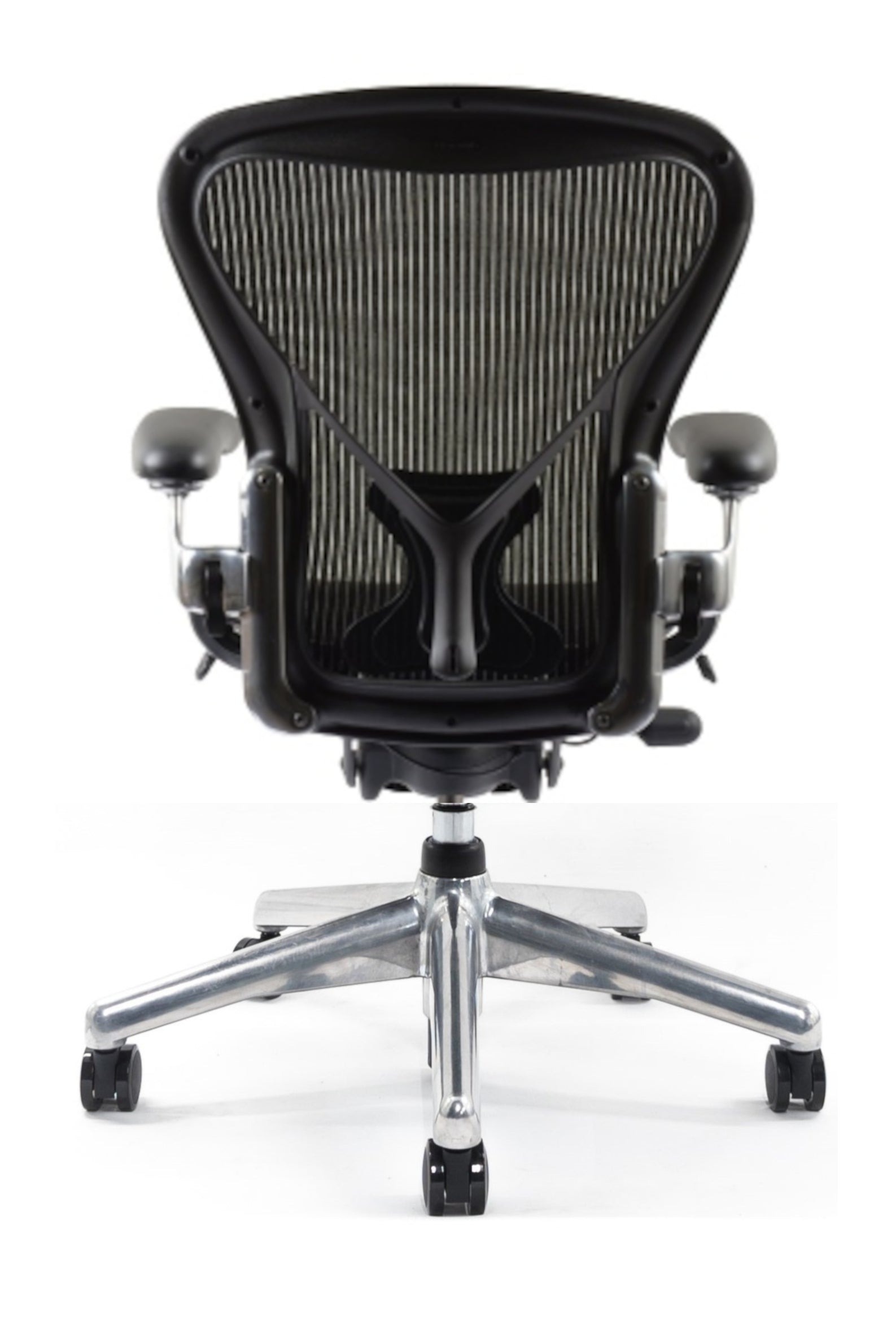 Herman Miller Aeron Posturefit Chrome Office Chair - Size B - FULLY LOADED (MK2) - HM Chairs