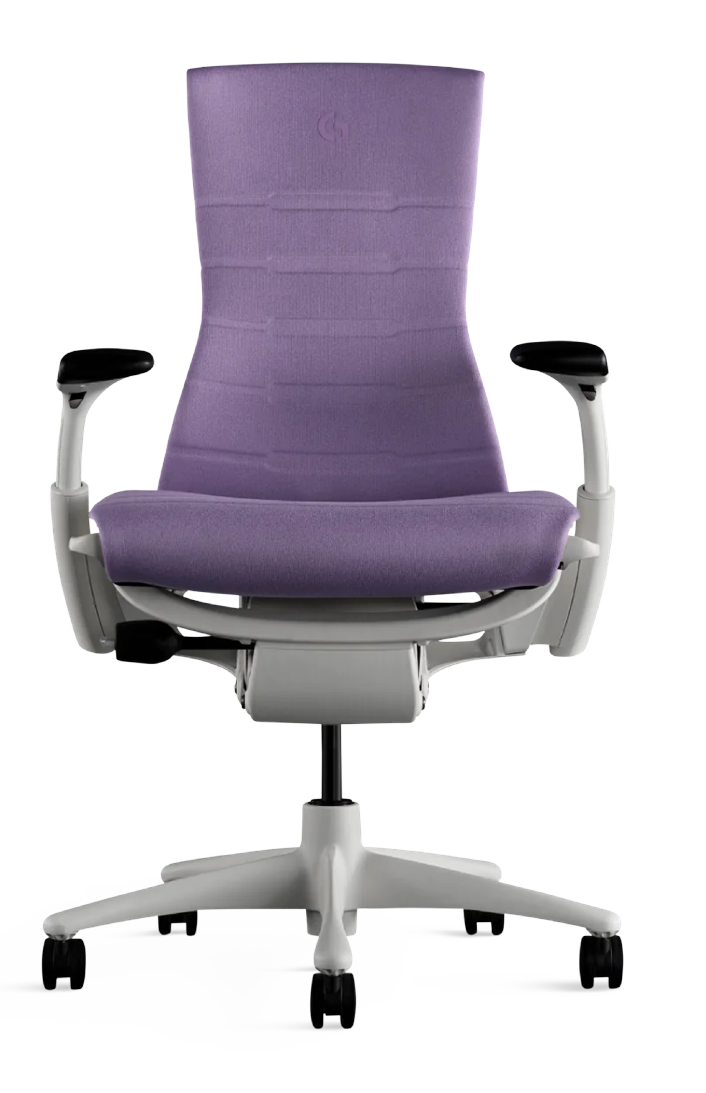 Atlas Headrest for Herman Miller Embody Gaming Chair - White Amethyst - HM Chairs