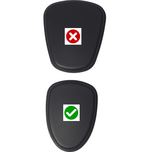 PostureFit SL pads: bottom pad included, top pad not included