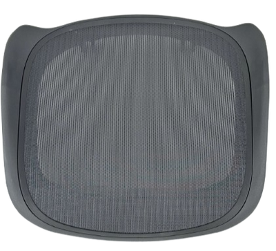 Herman Miller Aeron Remastered seat pan with graphite mesh, size B, top view