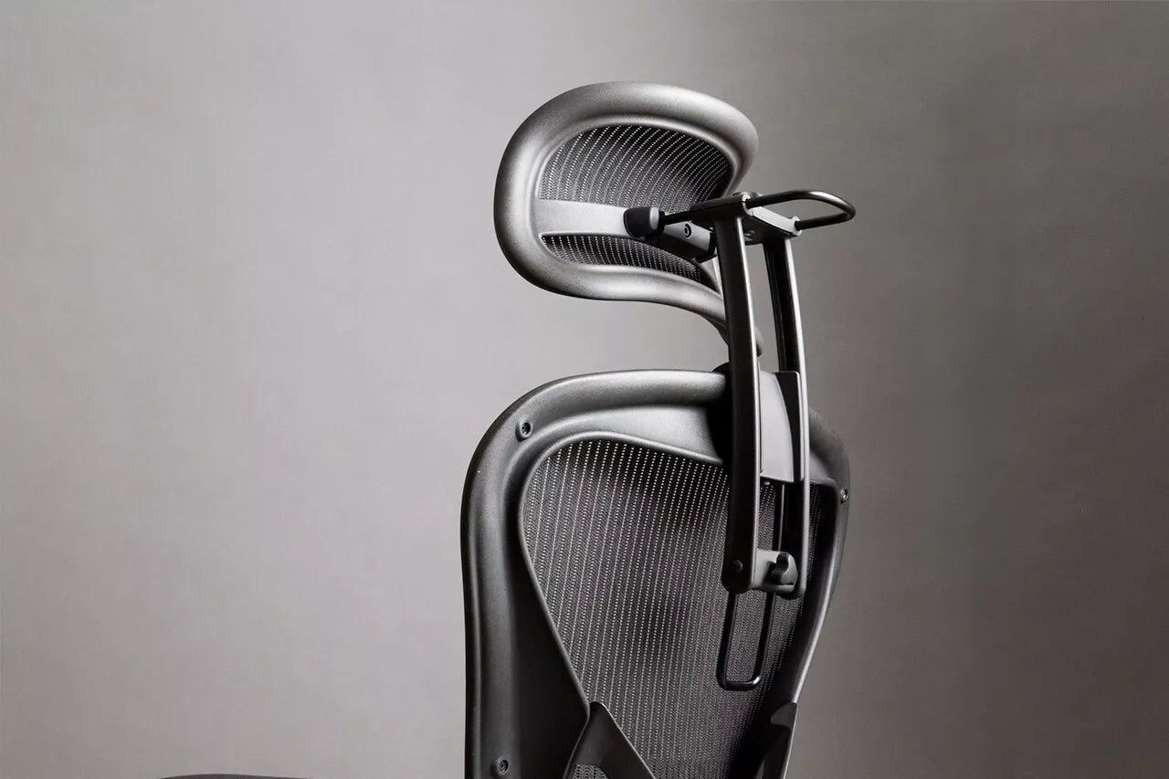 Atlas Headrest for Herman Miller Aeron Classic Chair - Graphite - HM Chairs