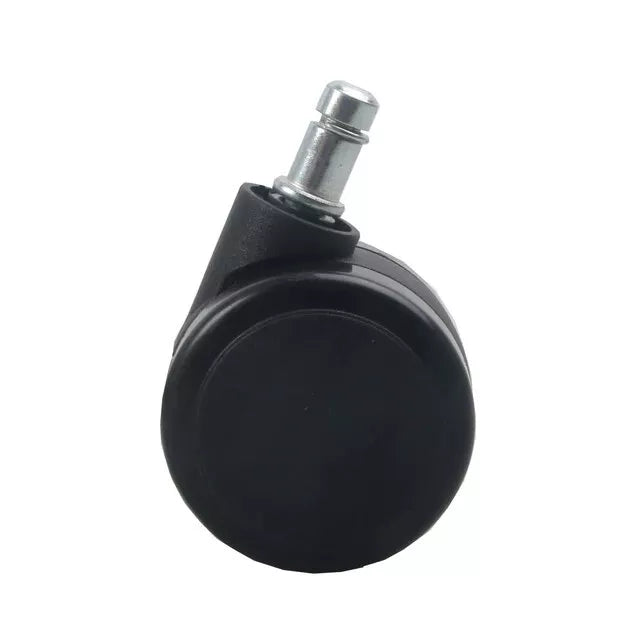Herman Miller hard floor castor with stem, angled view