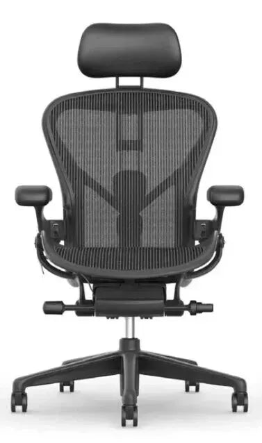 Herman Miller Aeron Headrest by Atlas – Cushion Edition (Graphite) - HM Chairs