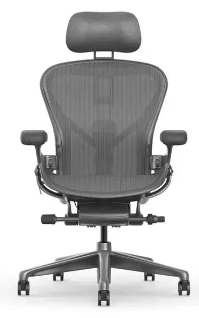 Herman Miller Aeron Headrest by Atlas – Cushion Edition (Graphite) - HM Chairs