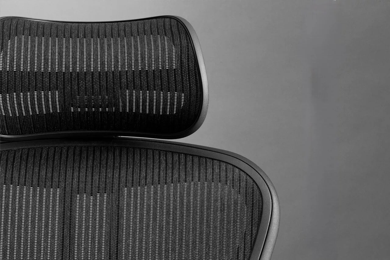 Atlas Headrest for Herman Miller Aeron Classic Chair - Graphite - HM Chairs