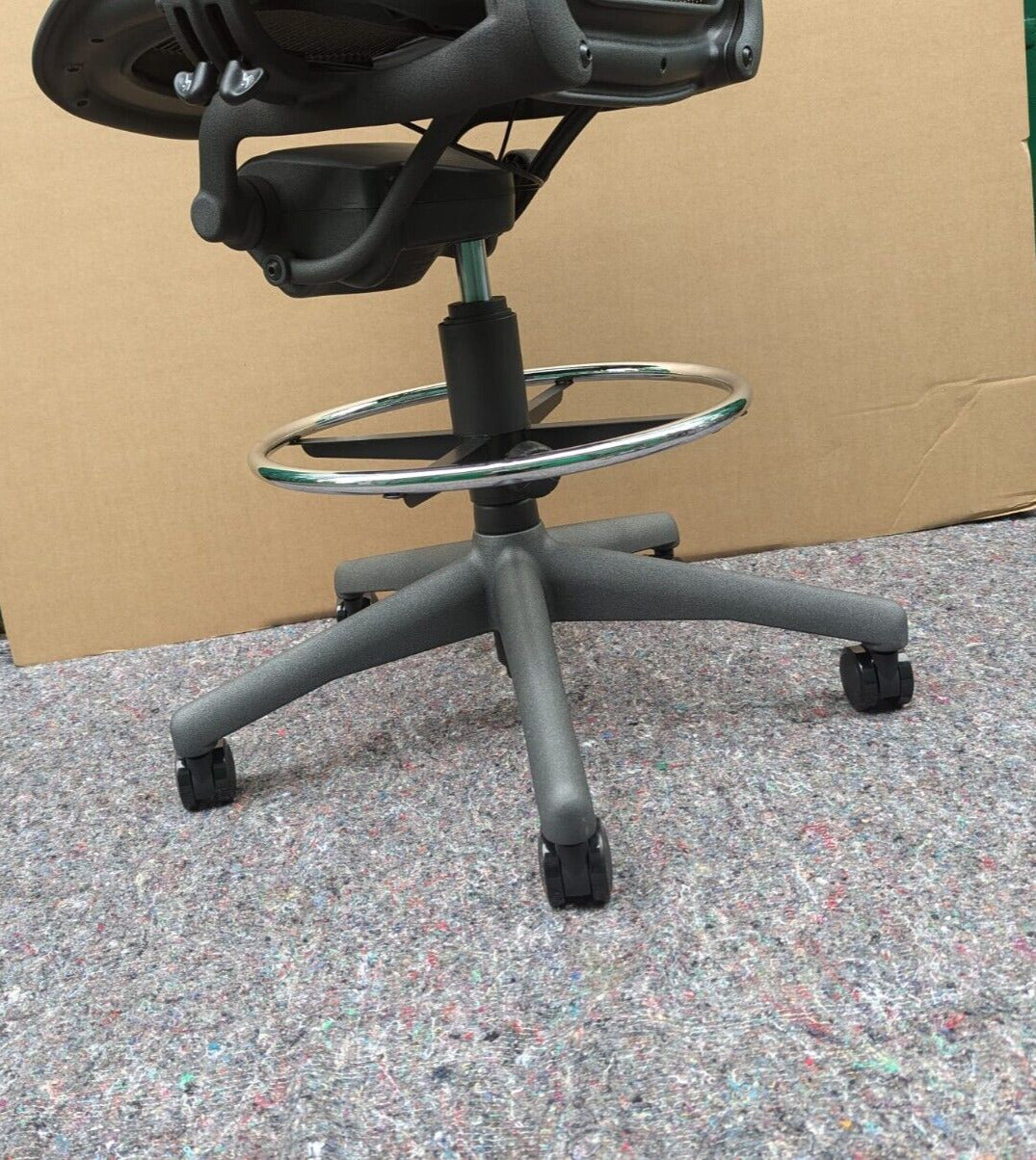 Herman Miller Aeron Lumbar Stool Chair - Size B - FULLY LOADED