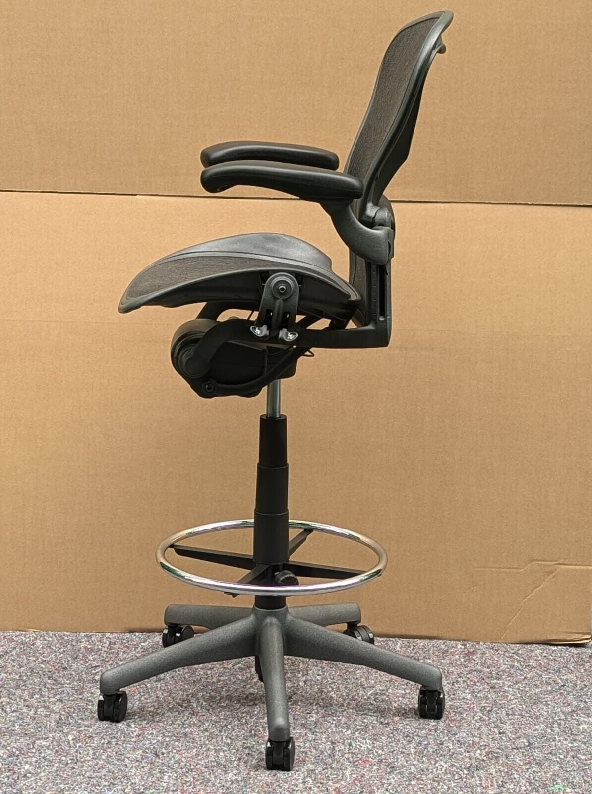 Herman Miller Aeron Lumbar Stool Chair - Size B - FULLY LOADED