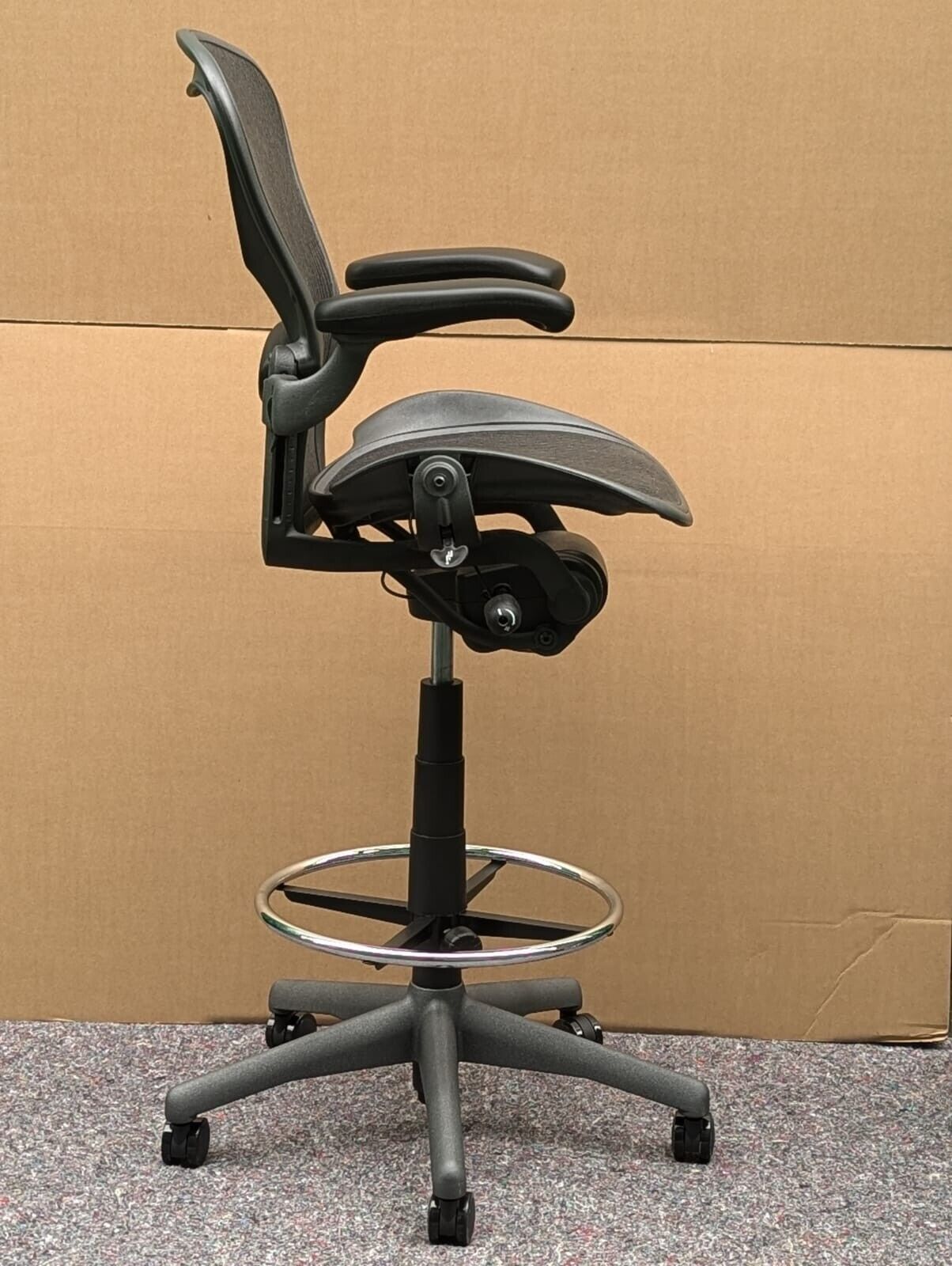 Herman Miller Aeron Lumbar Stool Chair - Size B - FULLY LOADED