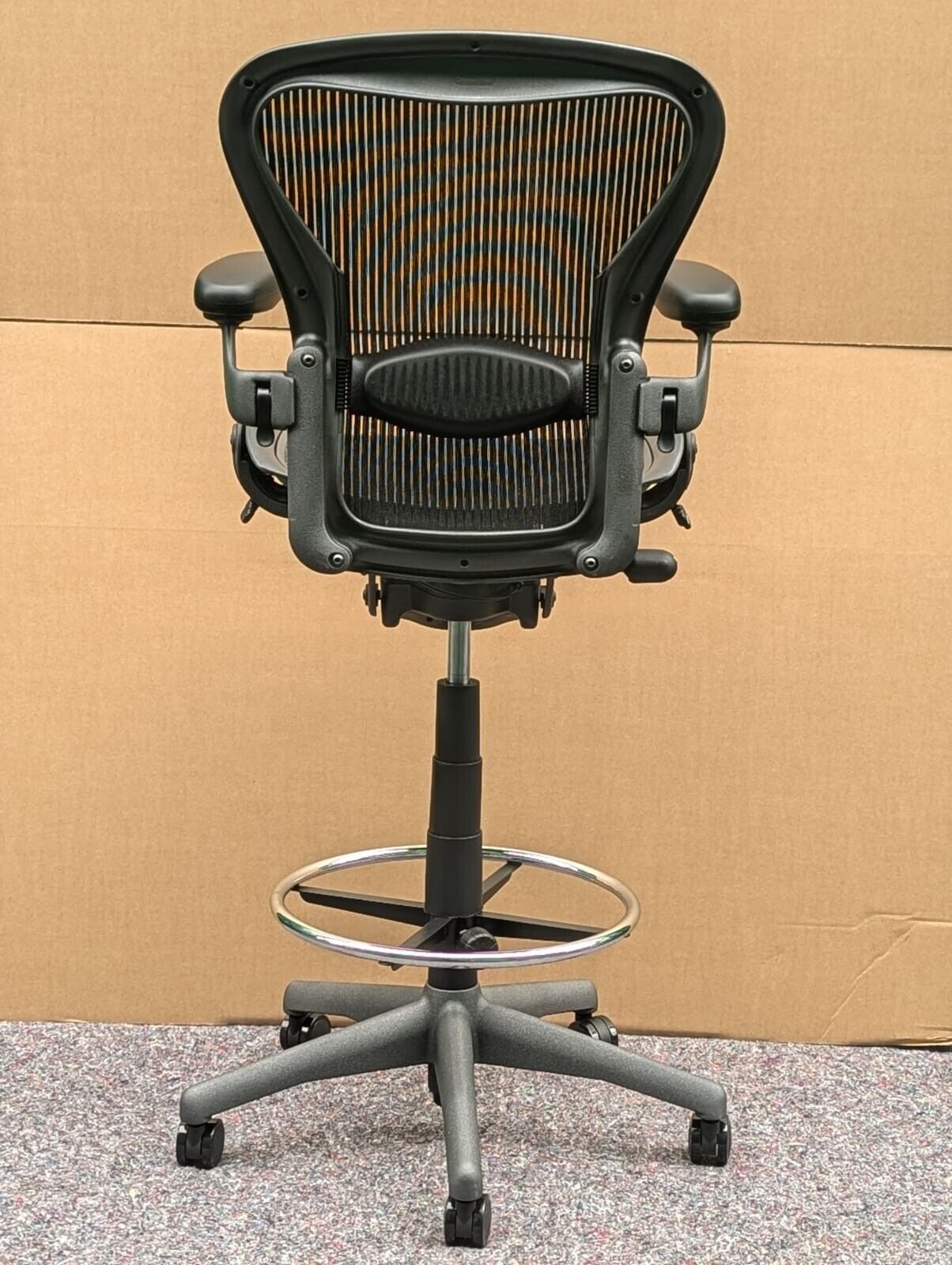 Herman Miller Aeron Lumbar Stool Chair - Size B - FULLY LOADED