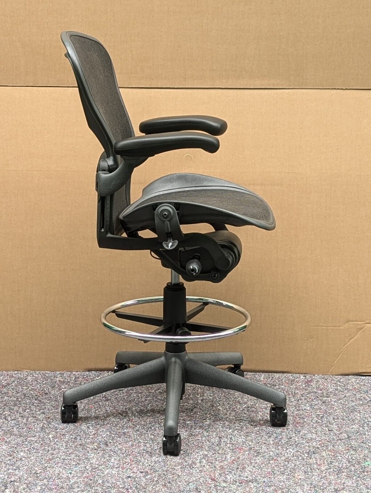 Herman Miller Aeron Lumbar Stool Chair - Size B - FULLY LOADED