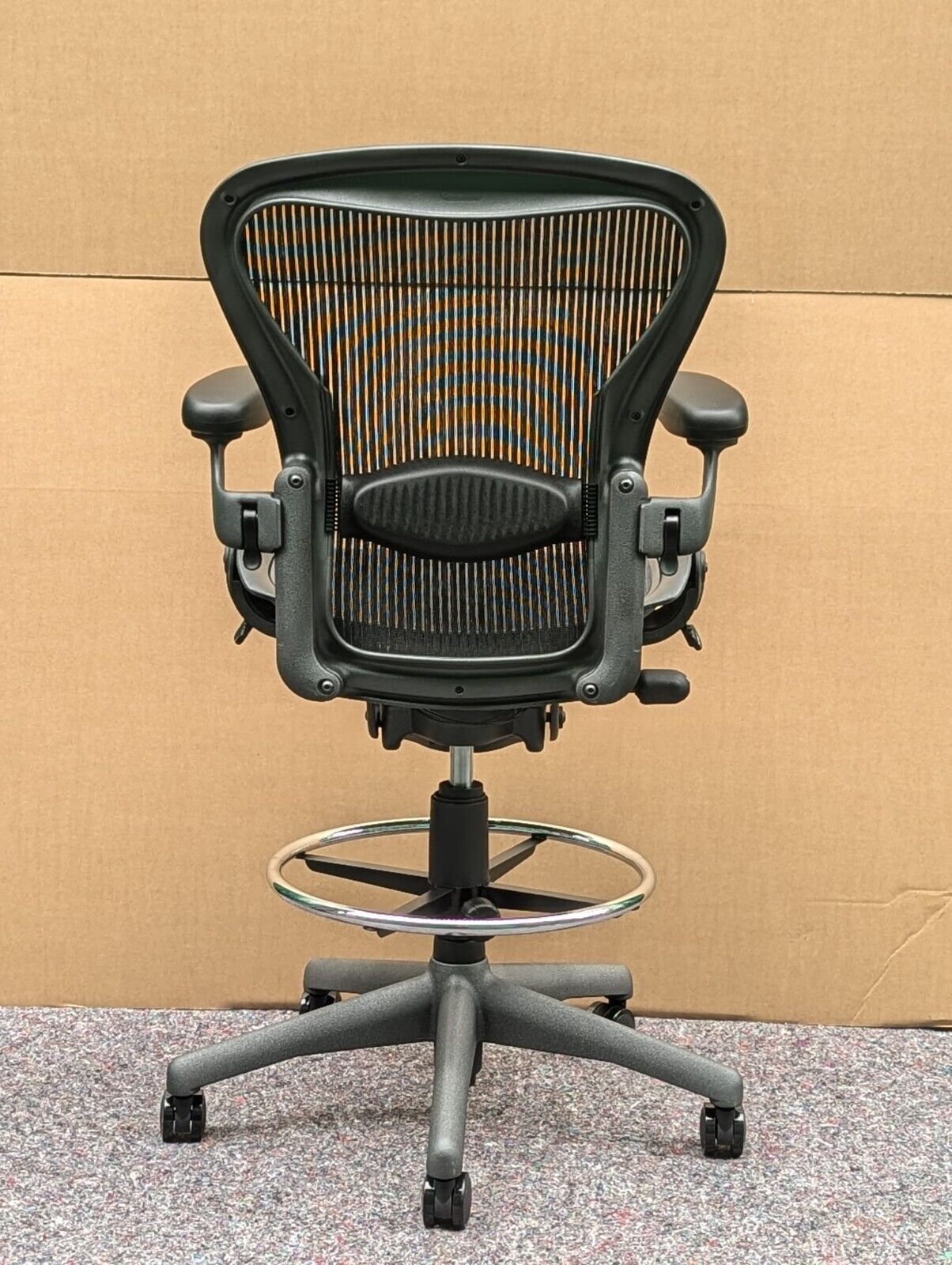 Herman Miller Aeron Lumbar Stool Chair - Size B - FULLY LOADED