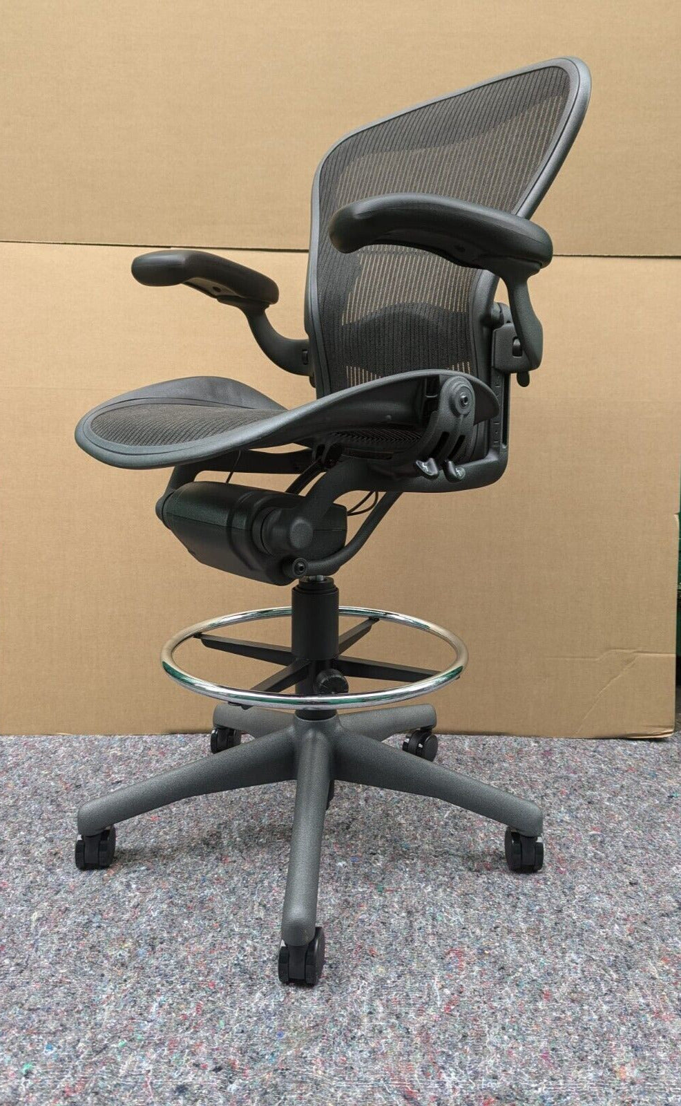 Herman Miller Aeron Lumbar Stool Chair - Size B - FULLY LOADED