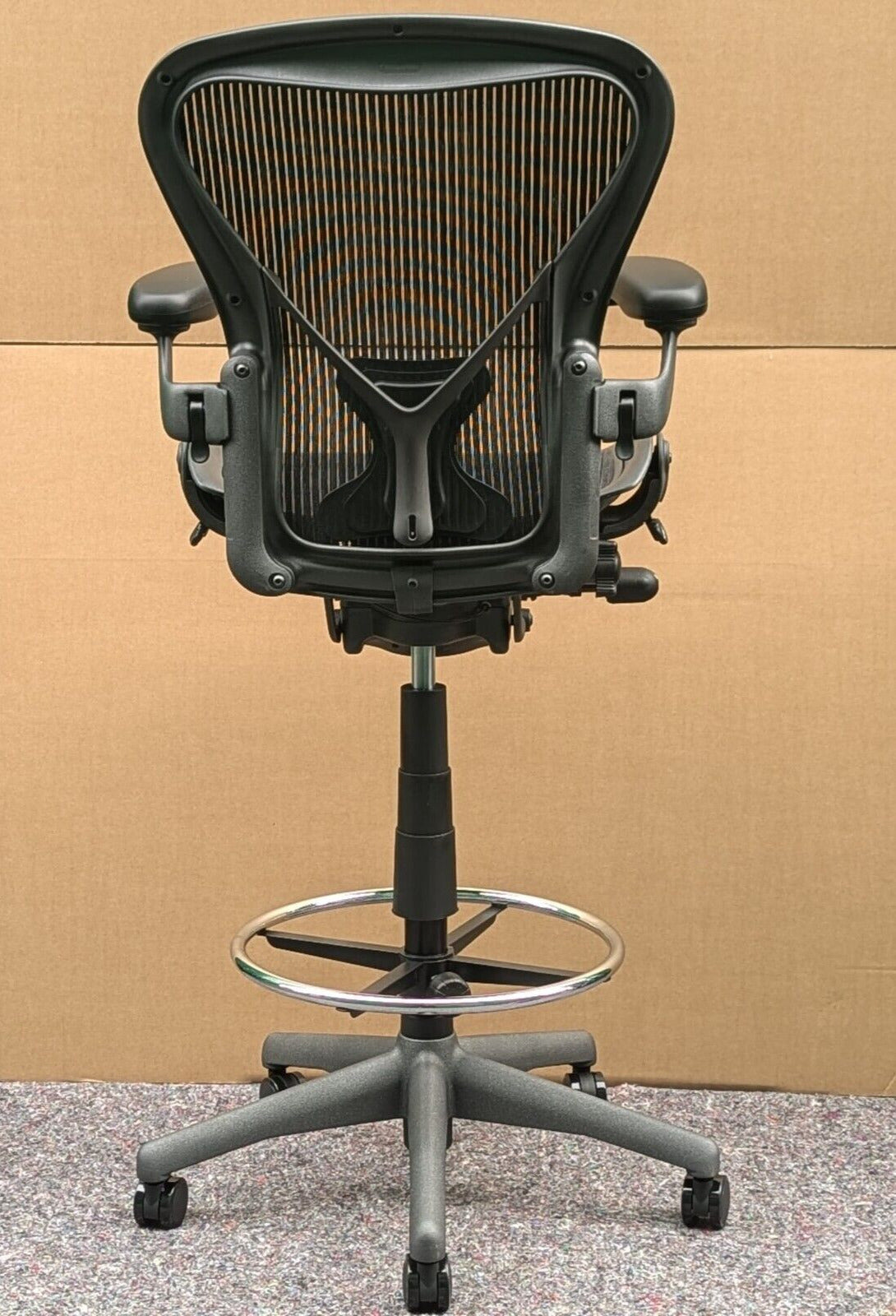 Herman Miller Aeron Posturefit Stool Chair - Size B - FULLY LOADED