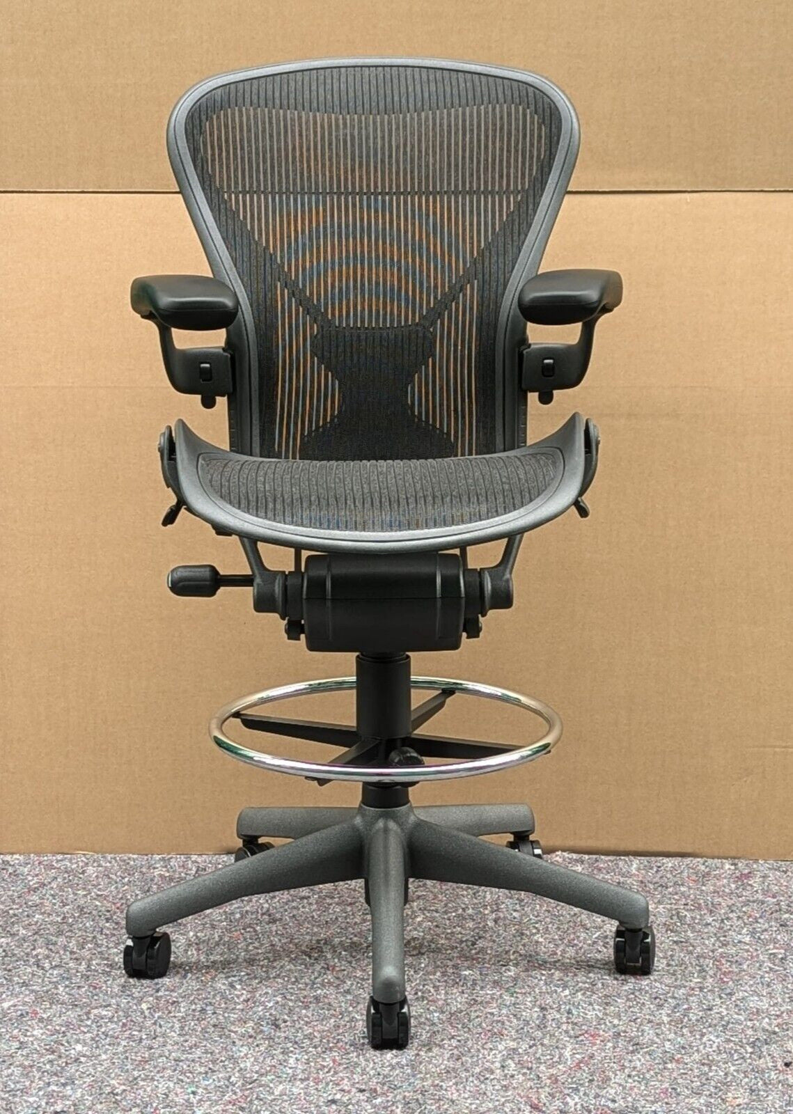 Herman Miller Aeron Posturefit Stool Chair - Size B - FULLY LOADED