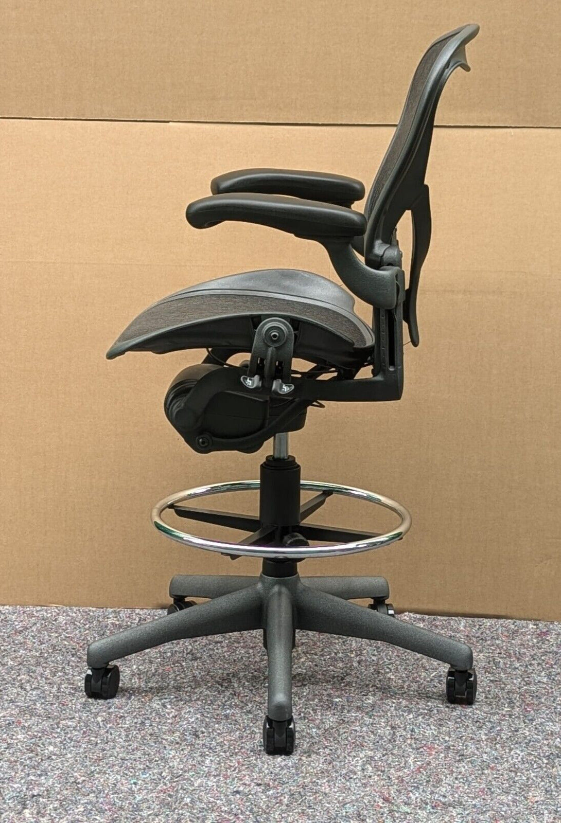 Herman Miller Aeron Posturefit Stool Chair - Size B - FULLY LOADED