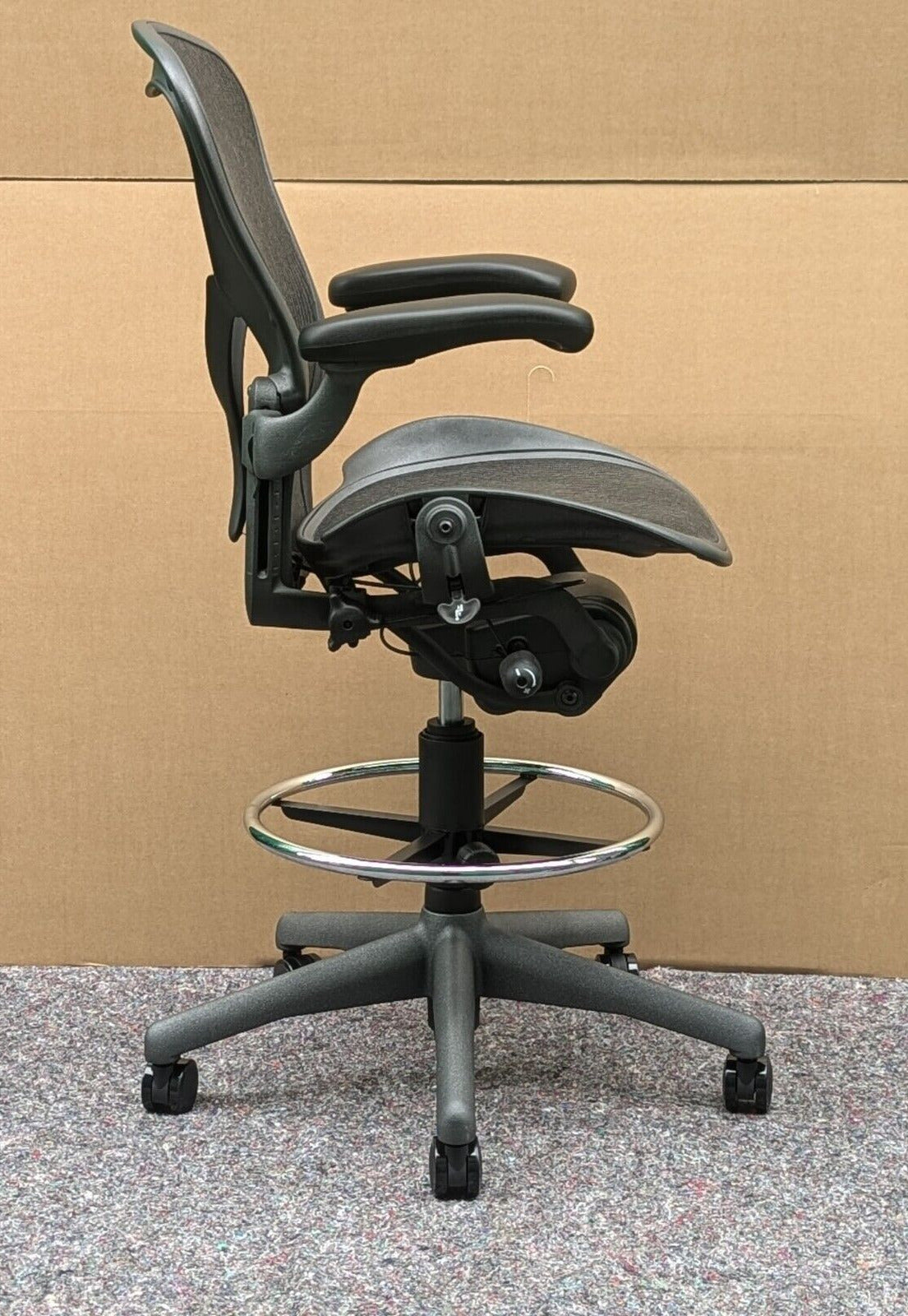 Herman Miller Aeron Posturefit Stool Chair - Size B - FULLY LOADED