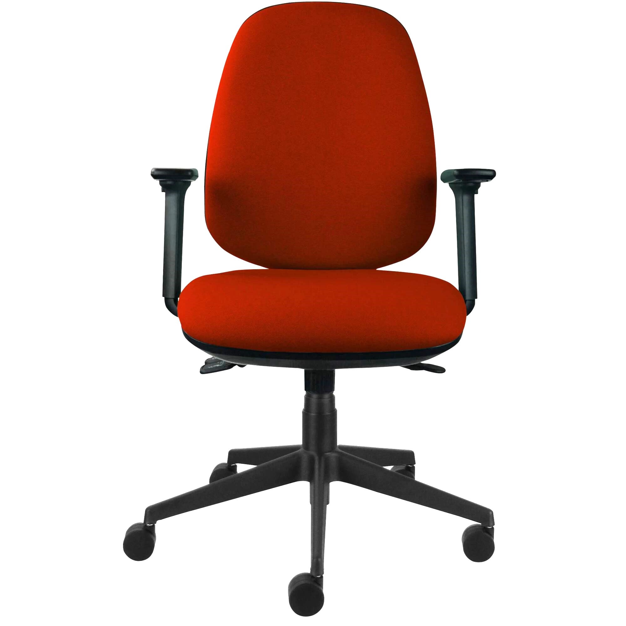 Red Swivel Chair Office Operator Task Chair Fully Loaded - Excellent - RRP £360