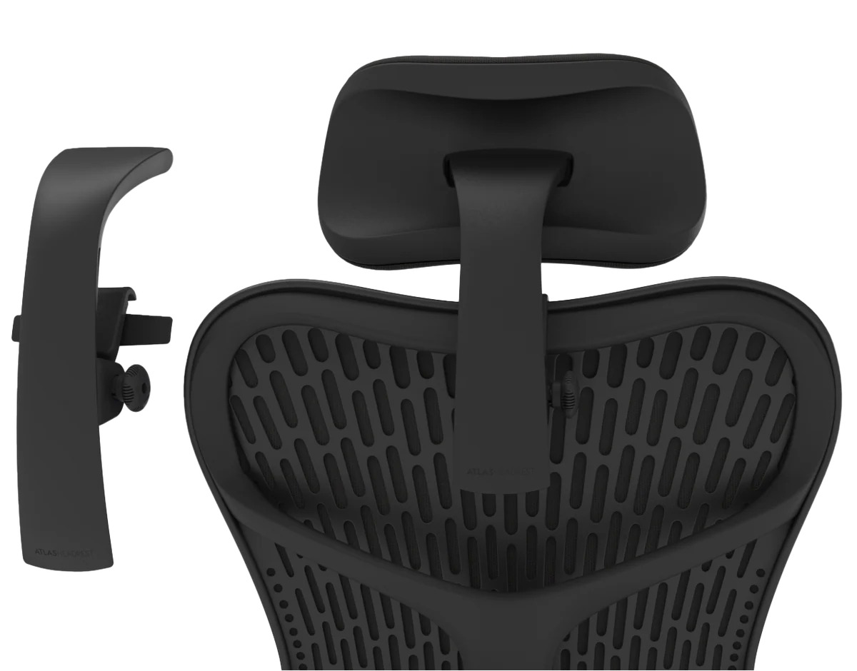 Atlas Headrest for Herman Miller Mirra 2 Office Chair - Graphite/Black