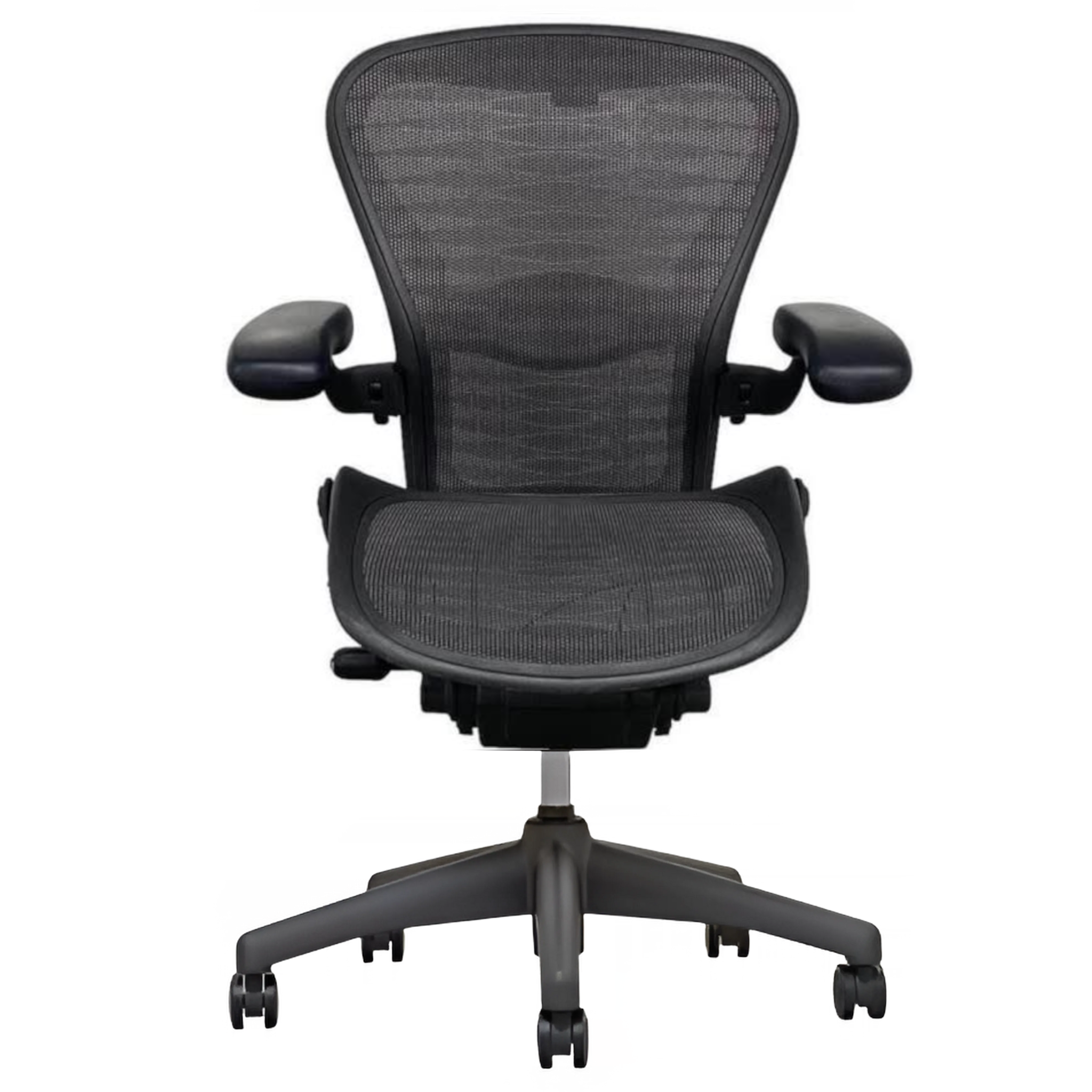 Herman Miller Aeron Lumbar Office Chair - Size B - Fully Loaded - TUXEDO MESH