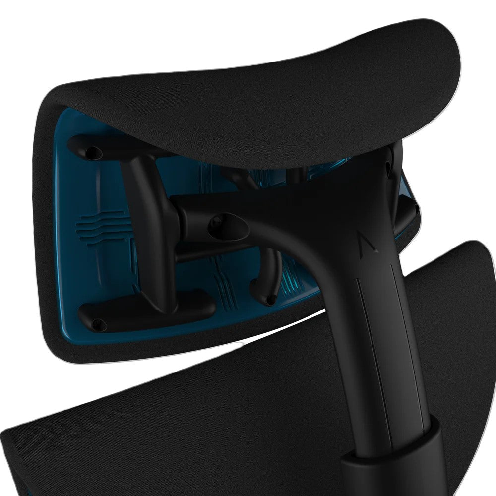 Atlas Headrest for Herman Miller Embody Gaming Chair - Black Cyan