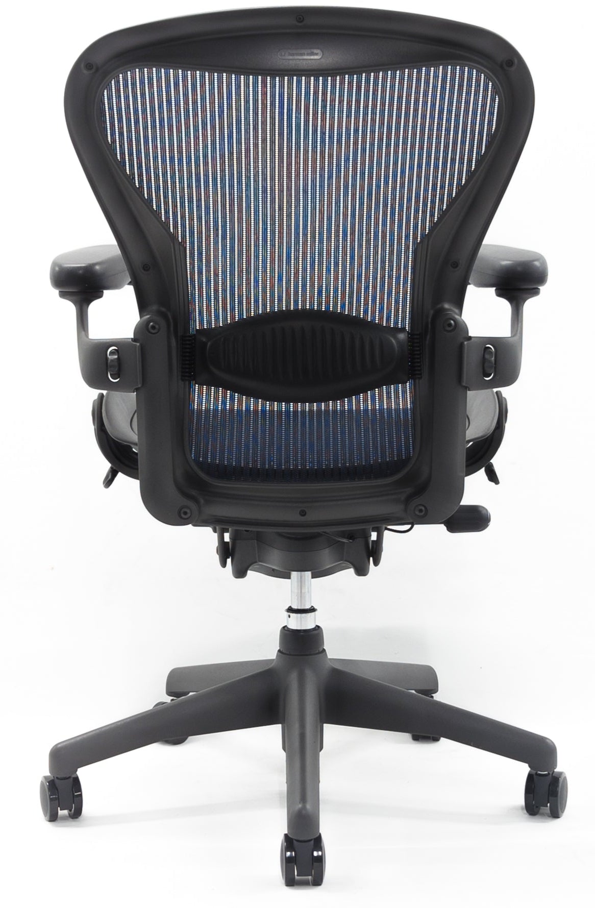 Herman Miller Aeron Lumbar Office Chair Blue - Size B - FULLY LOADED (No Forward Tilt)