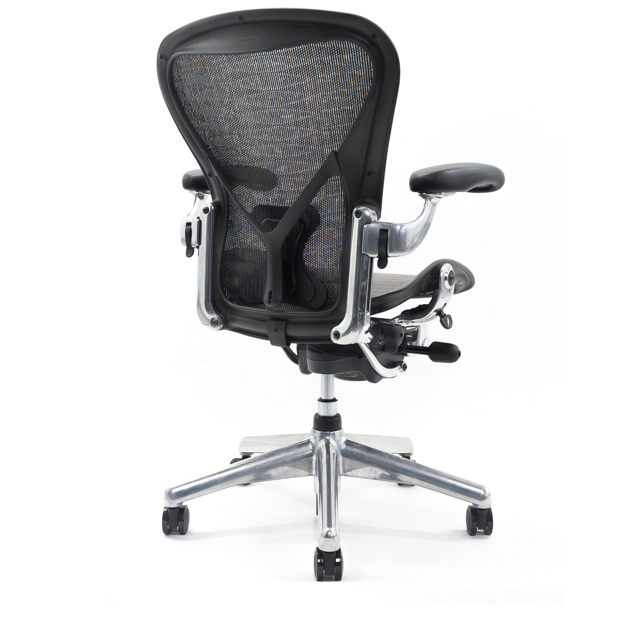 Herman Miller Aeron Posturefit Chrome Office Chair - Size B - FULLY LOADED