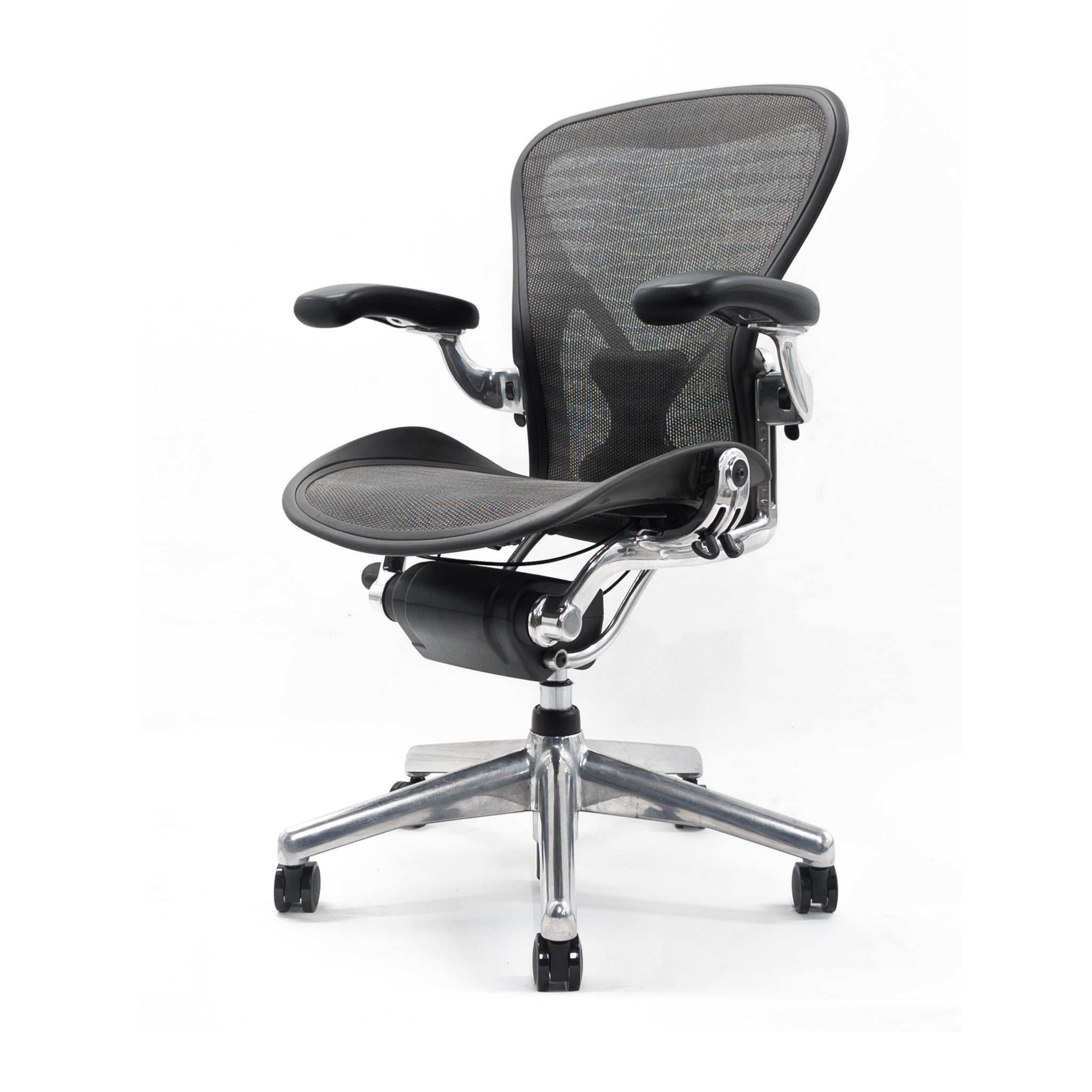 Herman Miller Aeron Posturefit Chrome Office Chair - Size B - FULLY LOADED