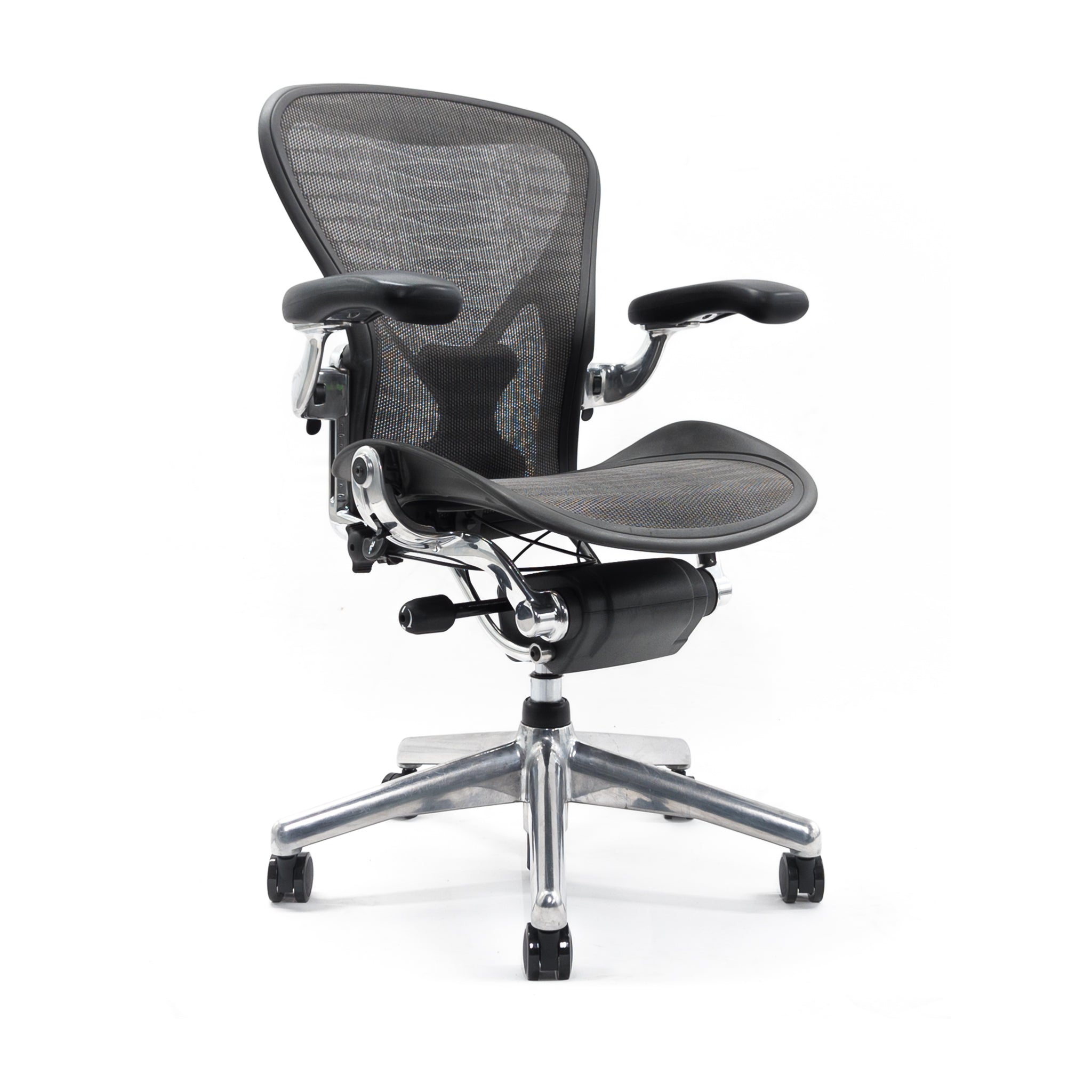 Herman Miller Aeron Posturefit Chrome Office Chair - Size B - FULLY LOADED