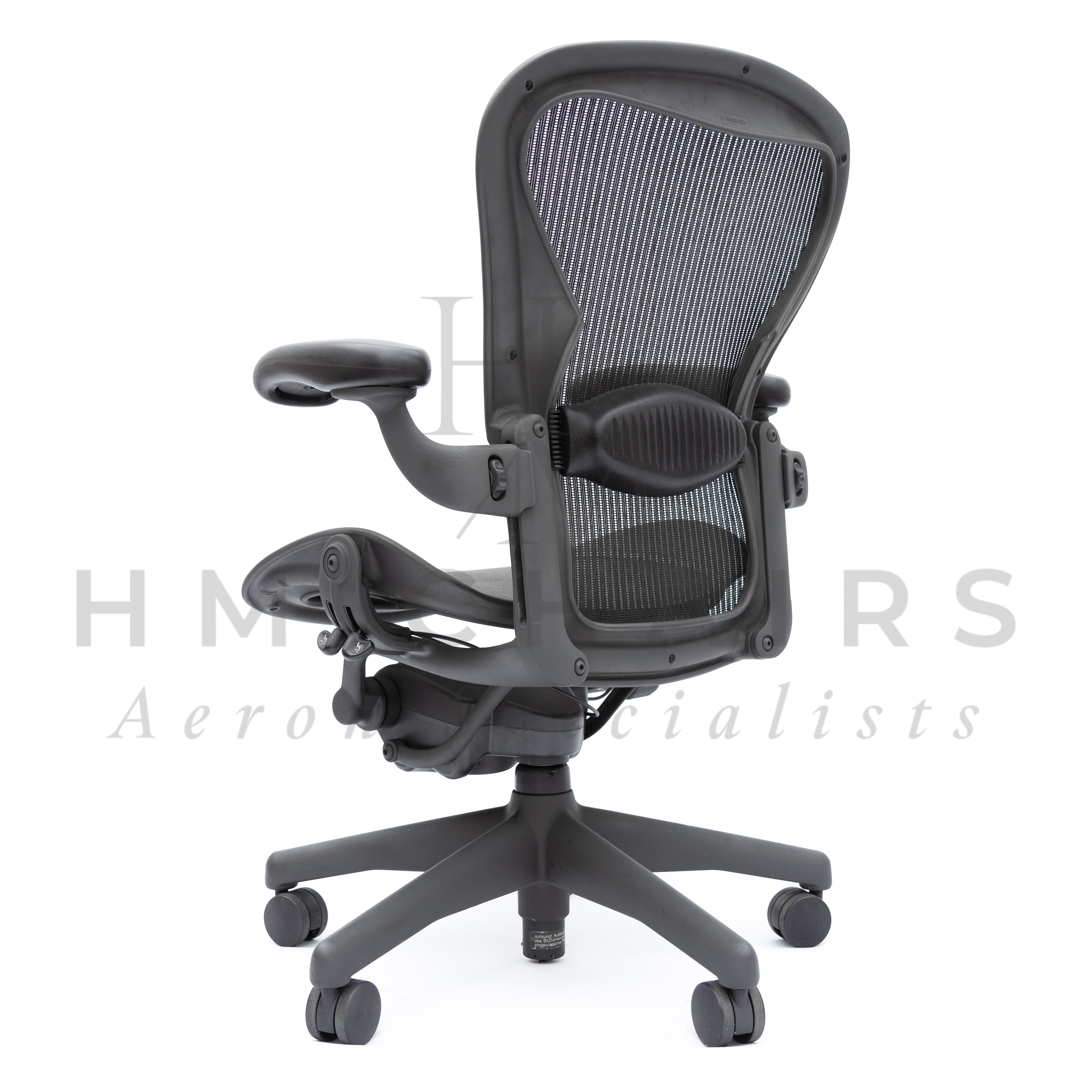 HermanMillerAeronLumbar-RollerArms-Graphite-LeftAngleBackView-WM