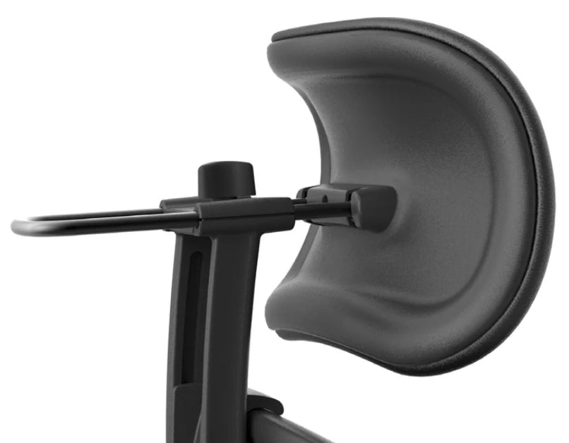 Herman Miller Aeron Headrest by Atlas – Cushion Edition (Graphite) - Right View Close Up