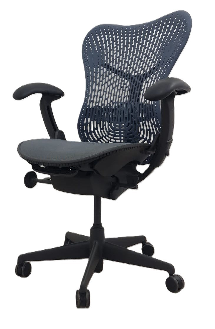 Herman Miller Mirra Fully Loaded Office Chair with Lumbar Support Blue/Grey