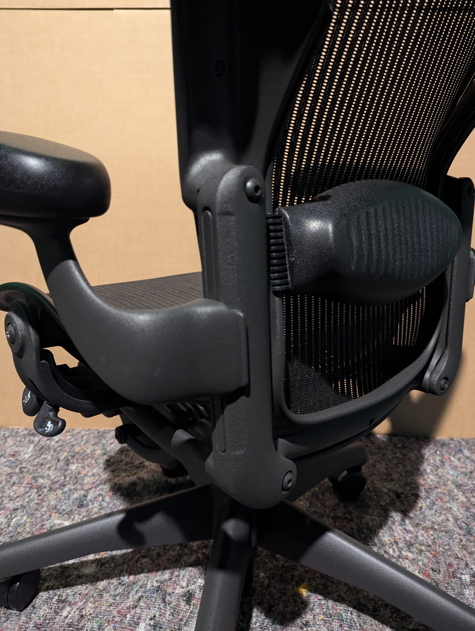 Herman Miller Aeron Lumbar Office Chair - Size B - Fixed Arms