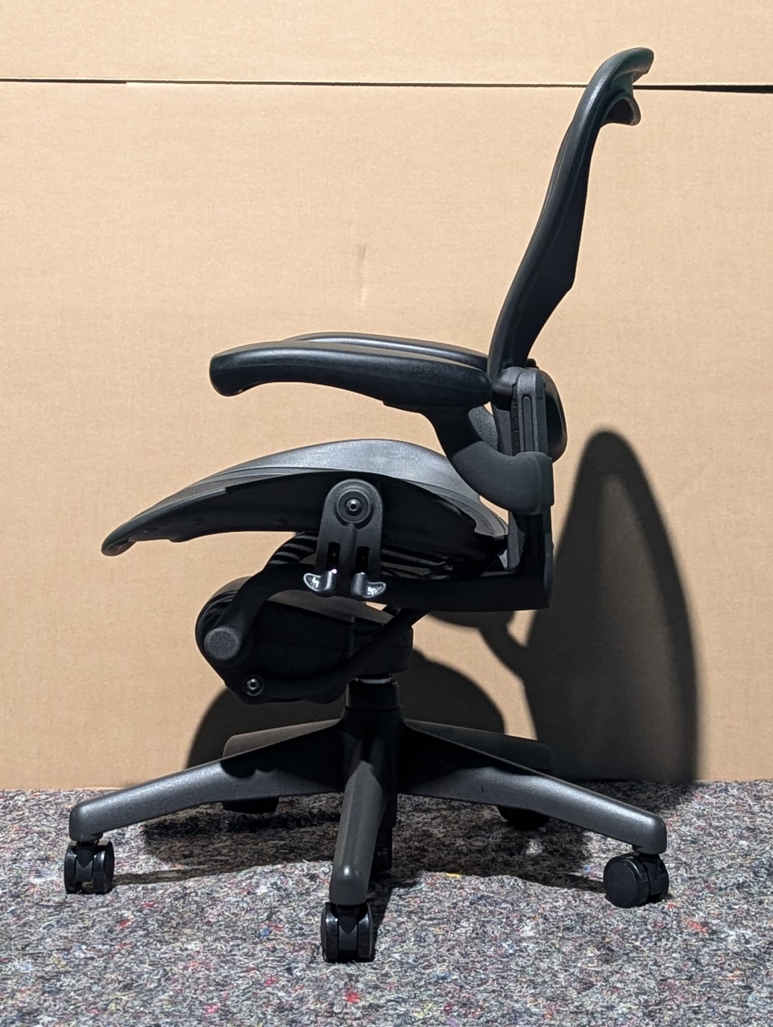 Herman Miller Aeron Lumbar Office Chair - Size B - Fixed Arms