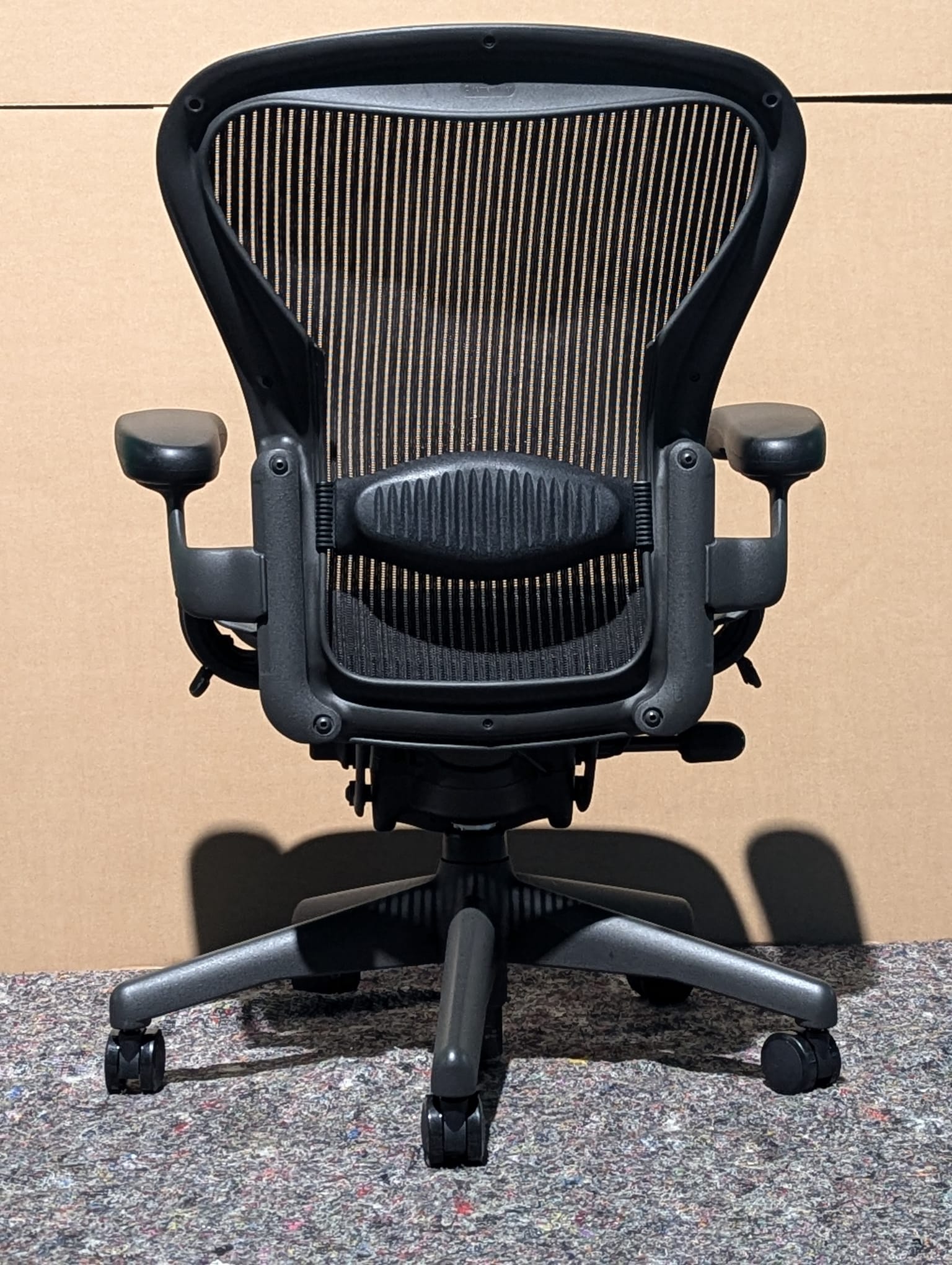 Herman Miller Aeron Lumbar Office Chair - Size B - Fixed Arms