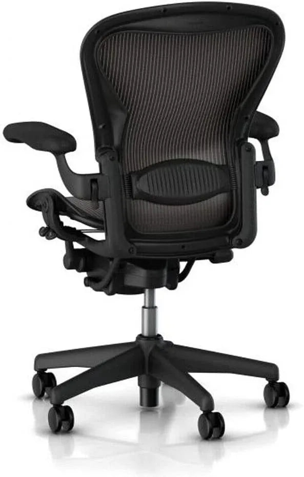 Lumbar Support - Size B - Height Adjustable Replacement for Herman Miller Aeron Chair - On Chair